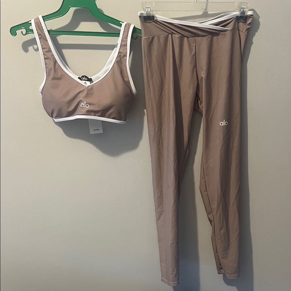 Yoga set- Brown Pants & bra Set